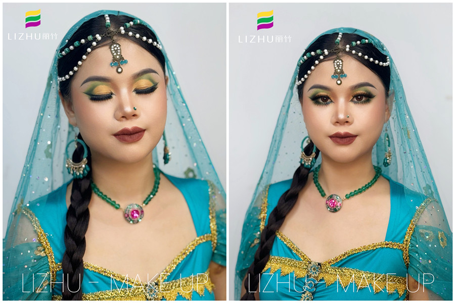 印度舞臺(tái)妝， 0基礎(chǔ)學(xué)彩妝造型